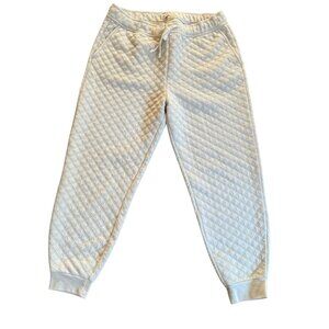 Madewell Cream Colored Women's Quilted Jogger Size Large EUC